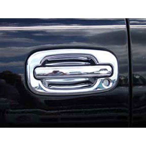 Sierra 1500 Door Handle Covers; Chrome (19